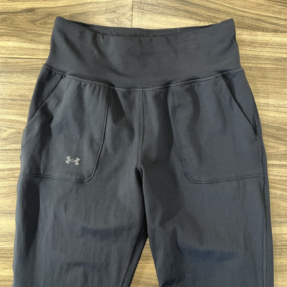 Under Armor Women's Black Fitted Joggers Size M - Picture 2 of 5